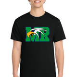 Maple River High School hockey_boys - Jet Black Port & Co Core Cotton Tee. PC54