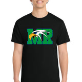 Maple River High School hockey_boys - Jet Black Port & Co Core Cotton Tee. PC54