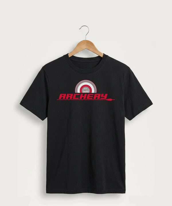 Heart Shot Ministry Archery Team Store - Jet Black Port & Co Core Cotton Tee. PC54