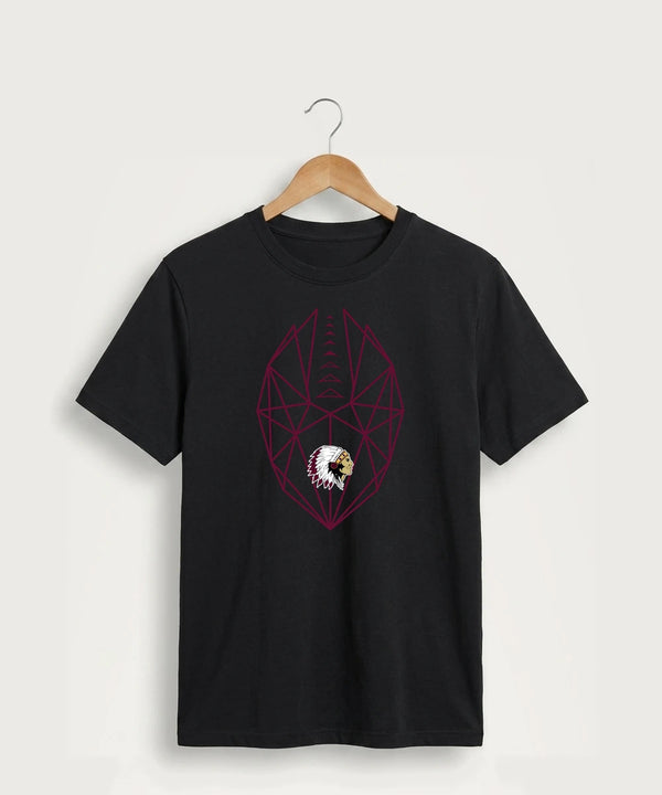 Stockton High School Football - Jet Black Port & Co Core Cotton Tee. PC54