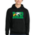 Maple River High School hockey_boys - Jet Black Port & Co Core Fleece Pullover Hooded Sweatshirt. PC78H