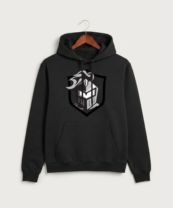 Kingsland High School Volleyball (Girls) - Jet Black Port & Co Core Fleece Pullover Hooded Sweatshirt. PC78H