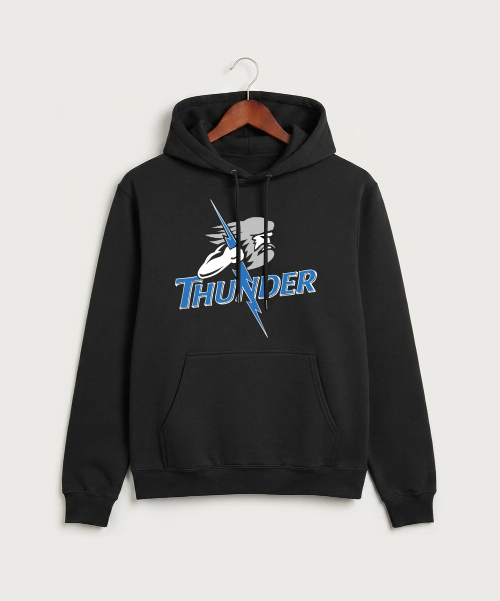 Long Prairie Grey Eagle High School Volleyball (Girls) - Jet Black Port & Co Core Fleece Pullover Hooded Sweatshirt. PC78H