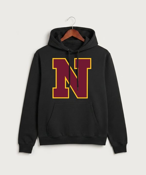 Northfield High School Volleyball (Girls) - Jet Black Port & Co Core Fleece Pullover Hooded Sweatshirt. PC78H
