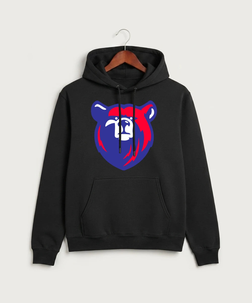 Bertha Hewitt High School Football (Boys) - Jet Black Port & Co Core Fleece Pullover Hooded Sweatshirt. PC78H