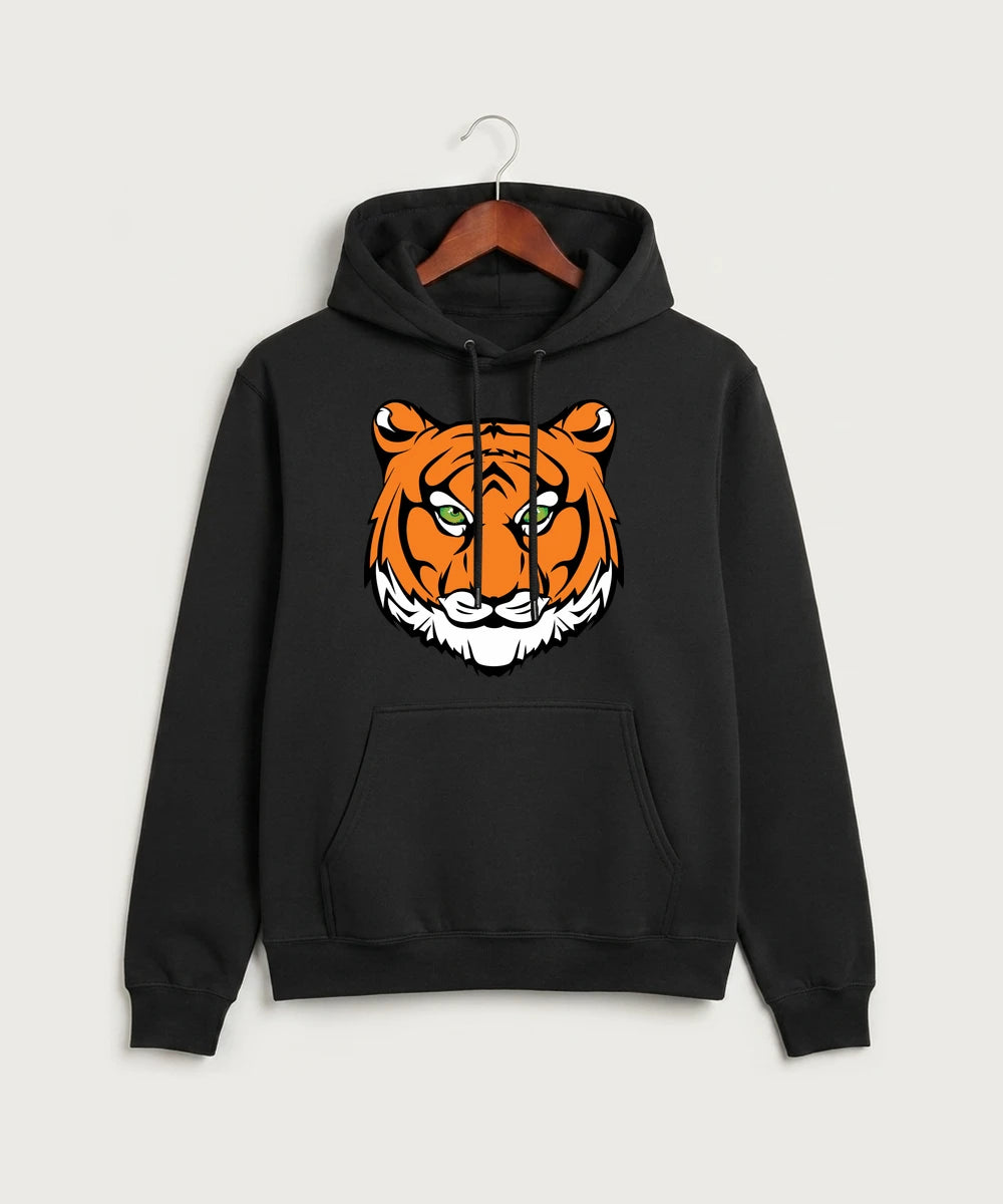 Princeton High School Football (Boys) - Jet Black Port & Co Core Fleece Pullover Hooded Sweatshirt. PC78H