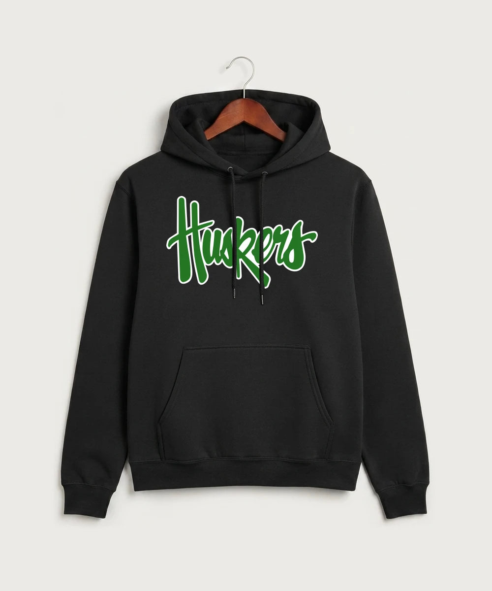 Holdingford High School Football (Boys) - Jet Black Port & Co Core Fleece Pullover Hooded Sweatshirt. PC78H