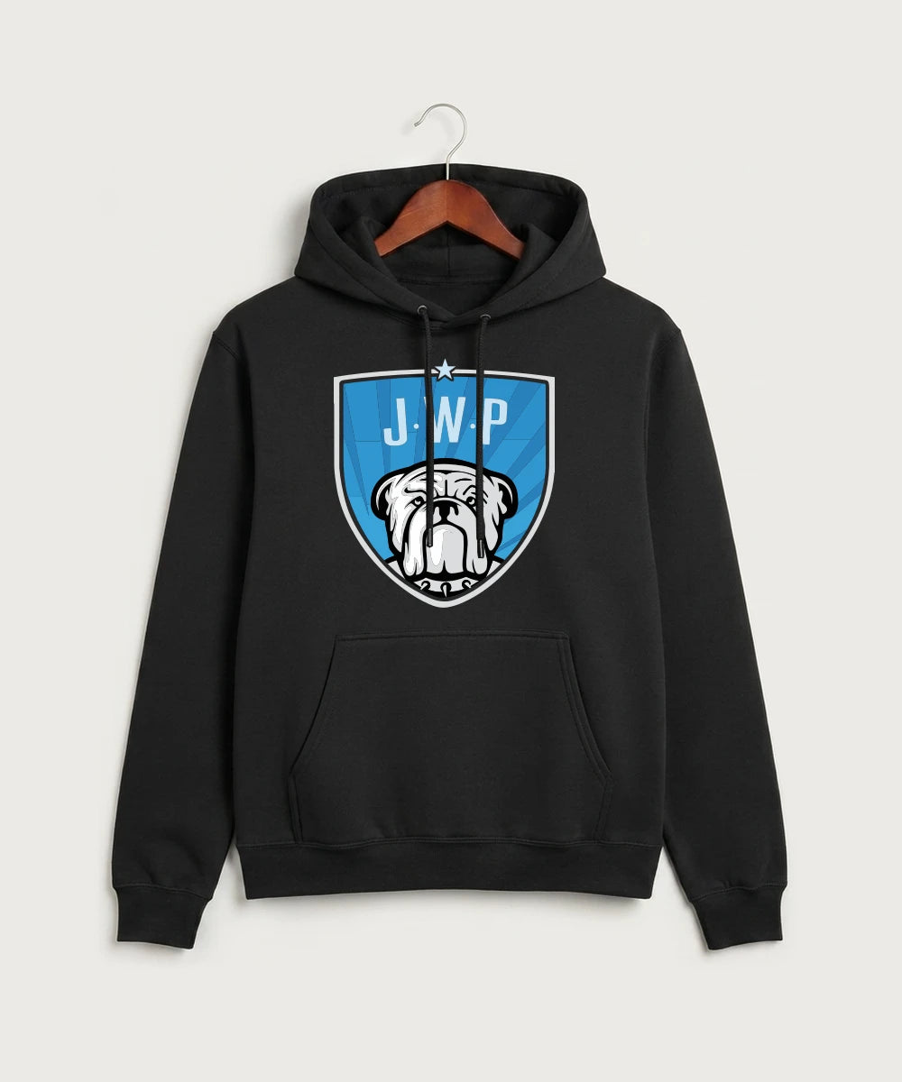 Janesville Waldorf Pemberton Volleyball (Girls) - Jet Black Port & Co Core Fleece Pullover Hooded Sweatshirt. PC78H