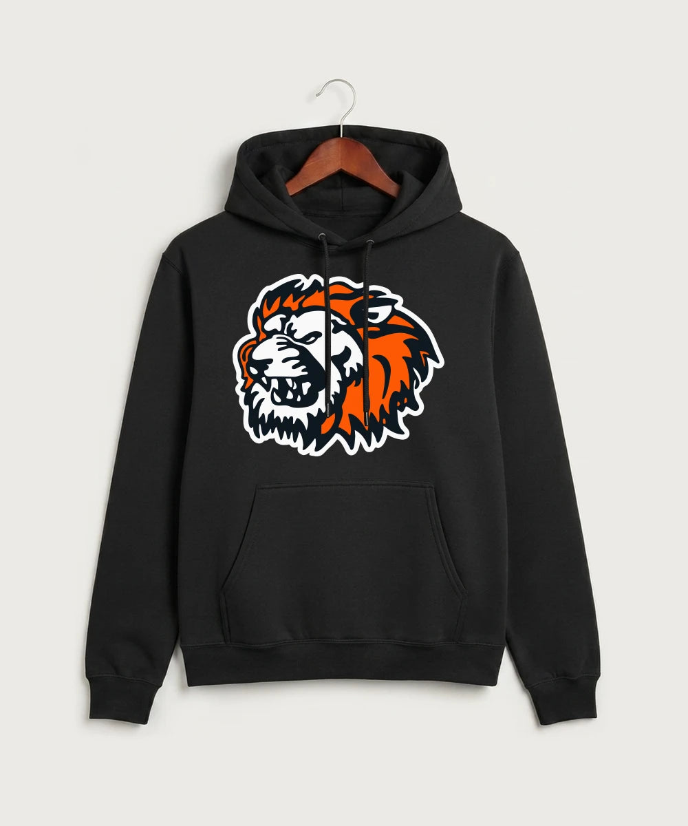 Ogilvie High School Football (Boys) - Jet Black Port & Co Core Fleece Pullover Hooded Sweatshirt. PC78H