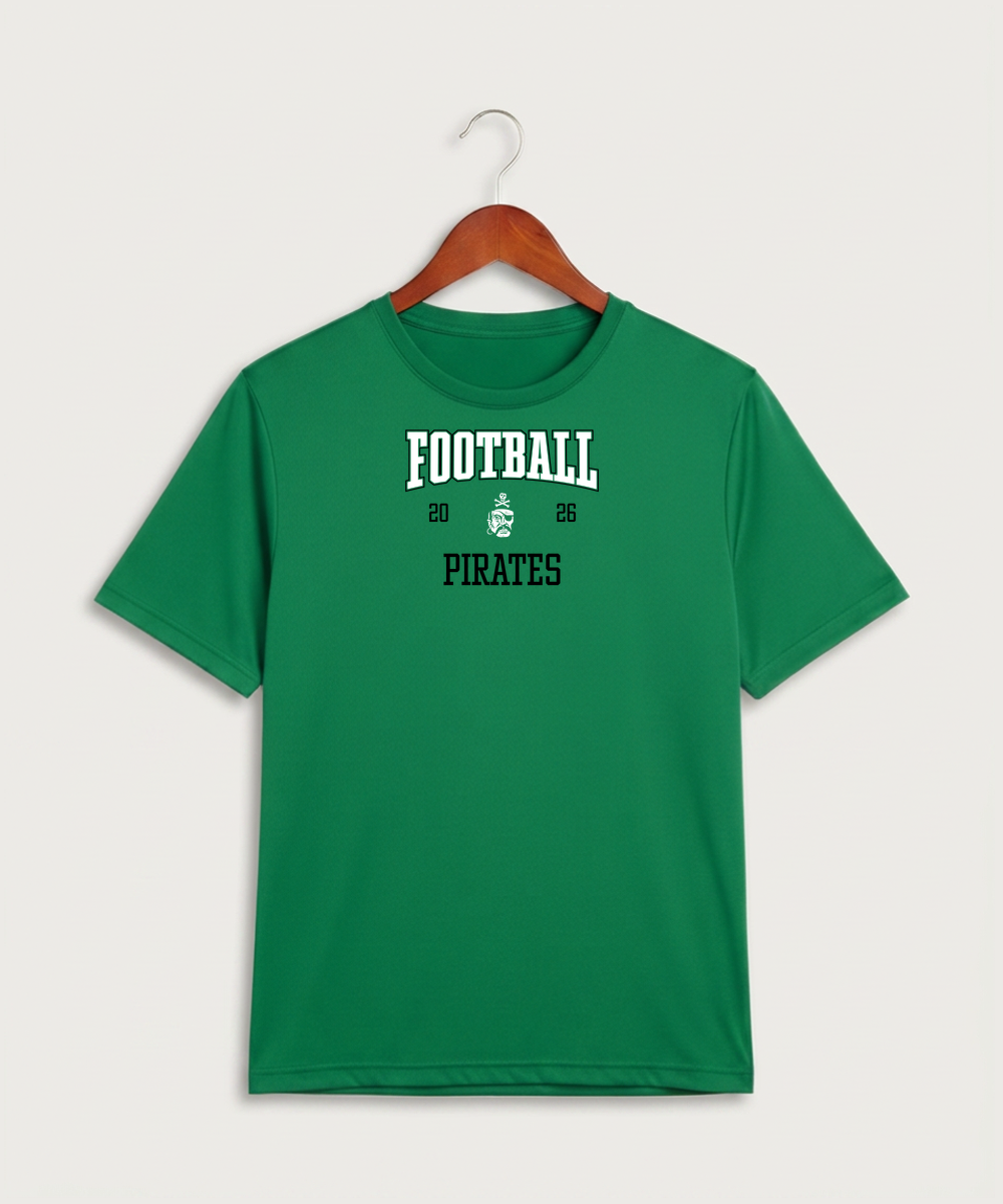 Verndale High School Football (Boys) - Kelly Green Sport-Tek PosiCharge Competitor Tee. ST350