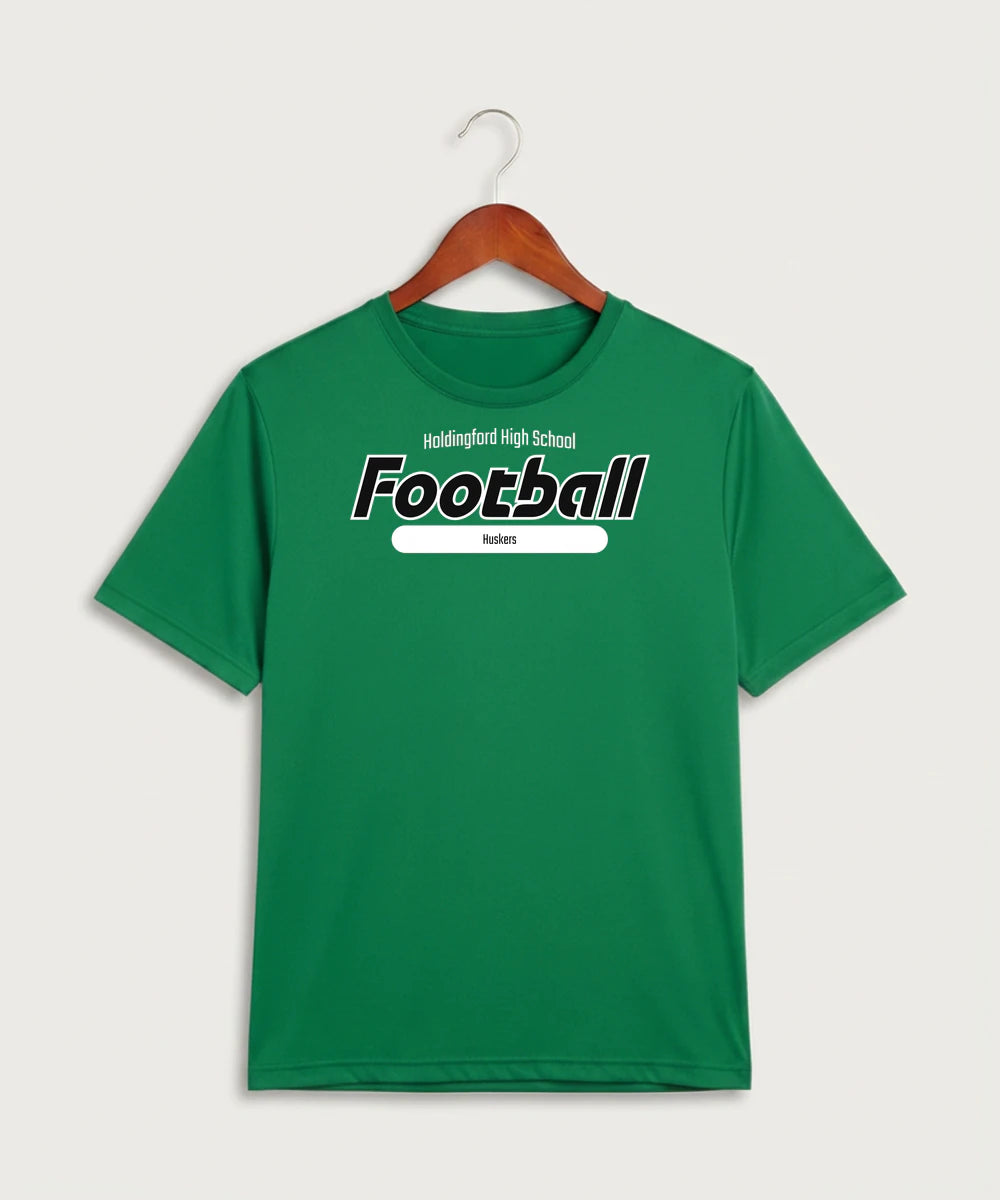 Holdingford High School Football (Boys) - Kelly Green Sport-Tek PosiCharge Competitor Tee. ST350