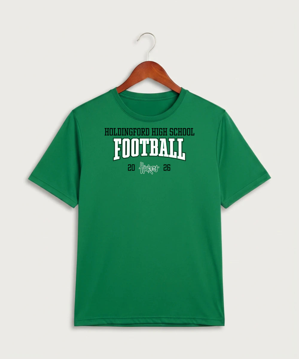 Holdingford High School Football (Boys) - Kelly Green Sport-Tek PosiCharge Competitor Tee. ST350