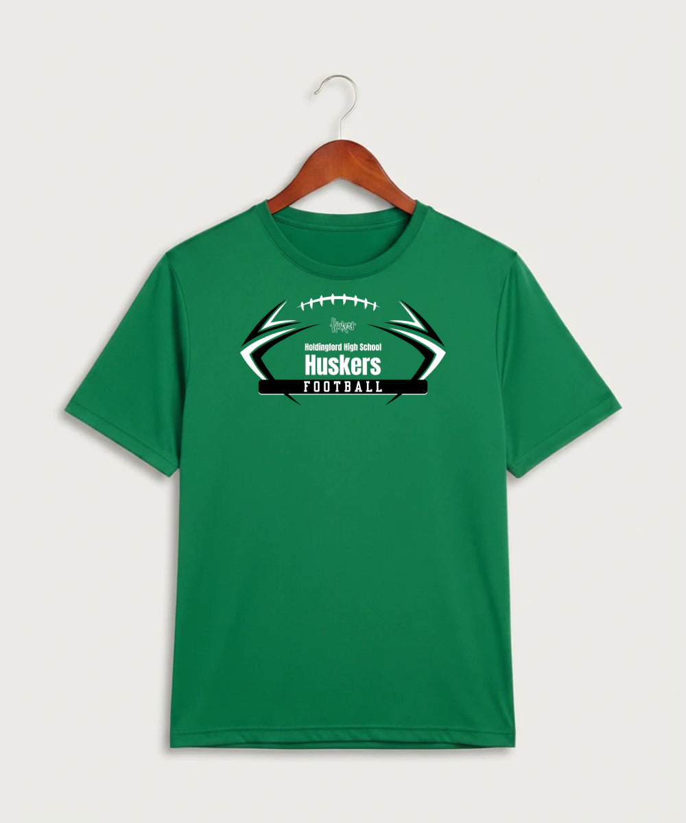 Holdingford High School Football (Boys) - Kelly Green Sport-Tek PosiCharge Competitor Tee. ST350
