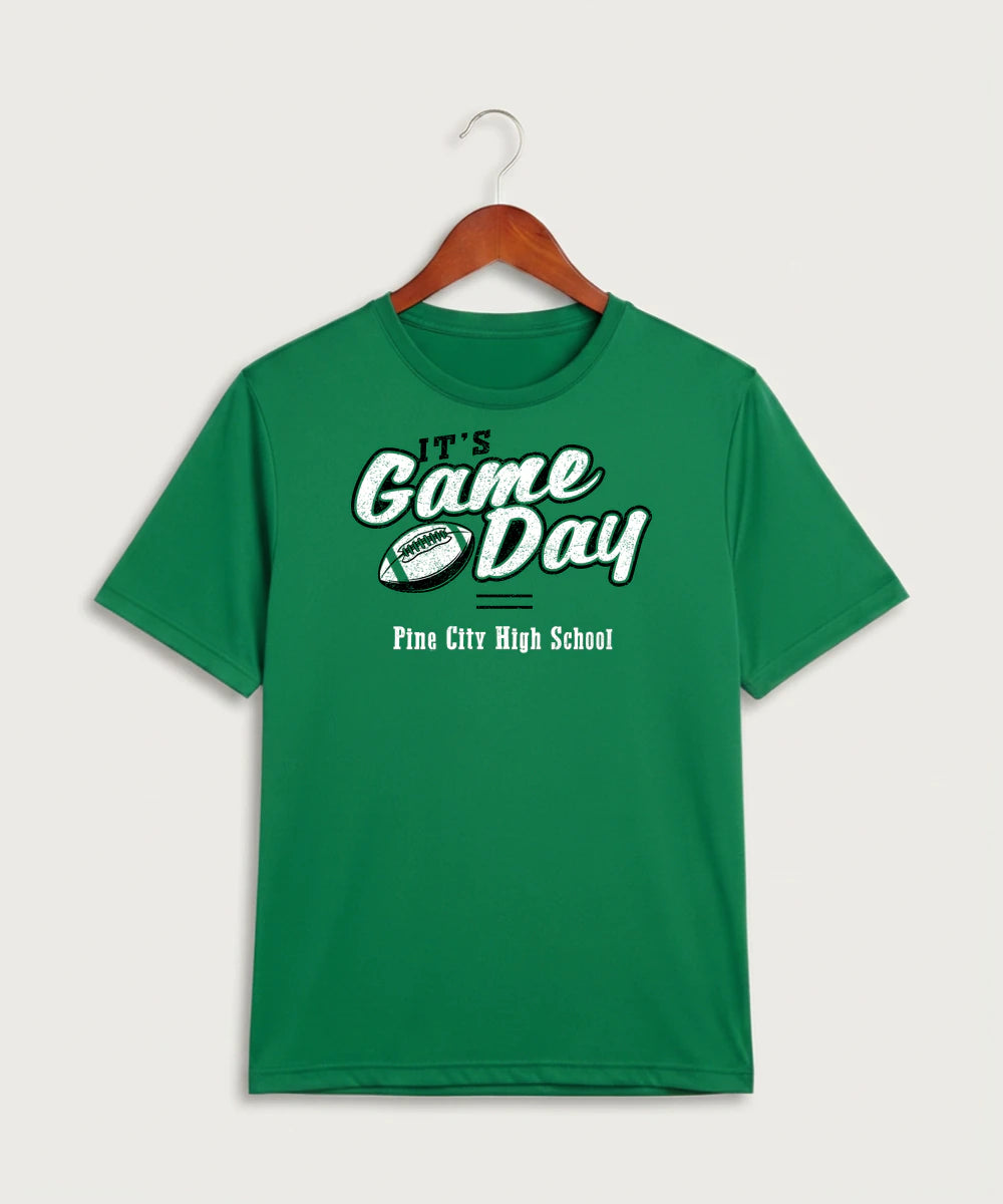 Pine City High School Football (Boys) - Kelly Green Sport-Tek PosiCharge Competitor Tee. ST350