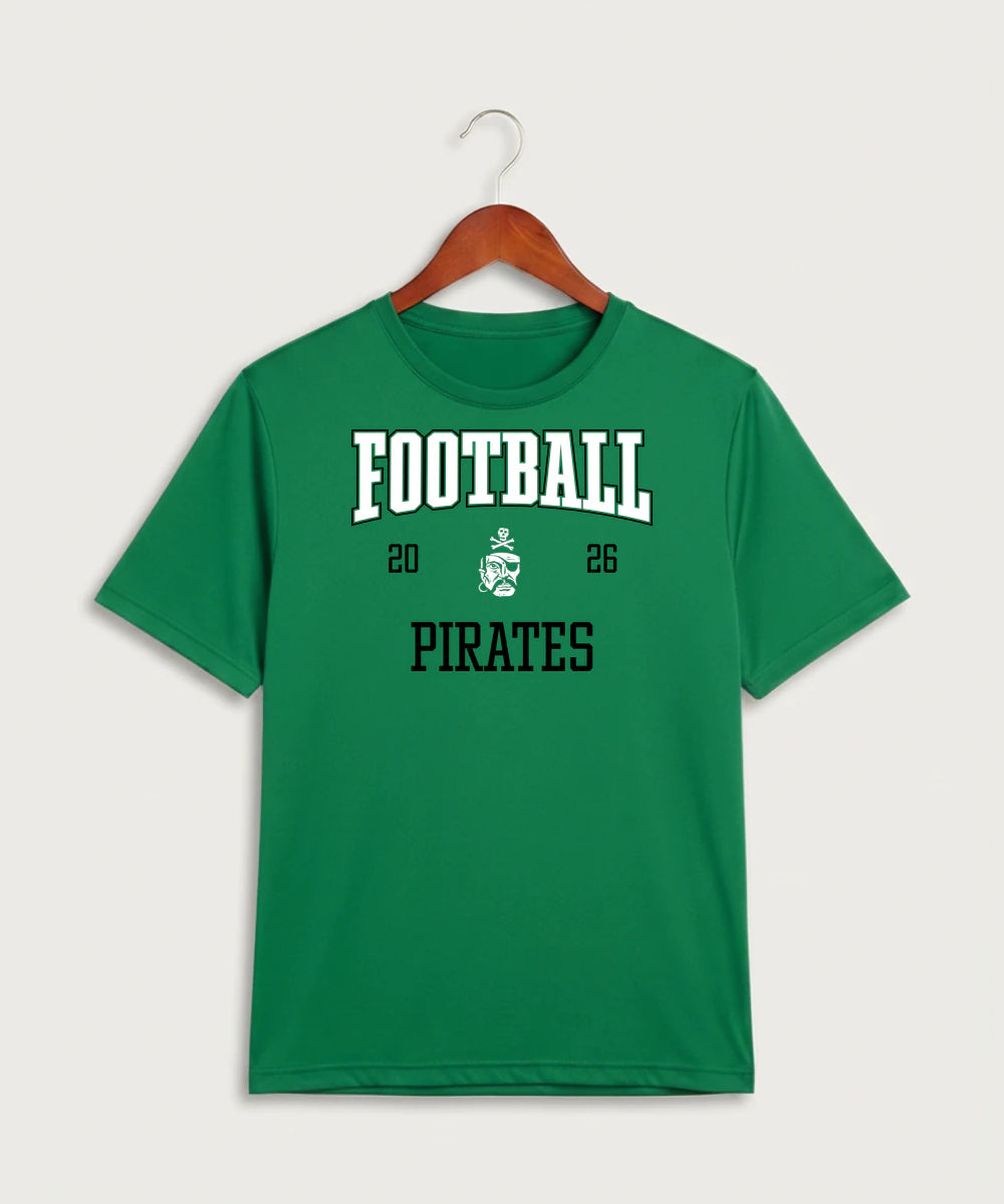 Verndale High School Football (Boys) - Kelly Green Sport-Tek PosiCharge Competitor Tee. ST350