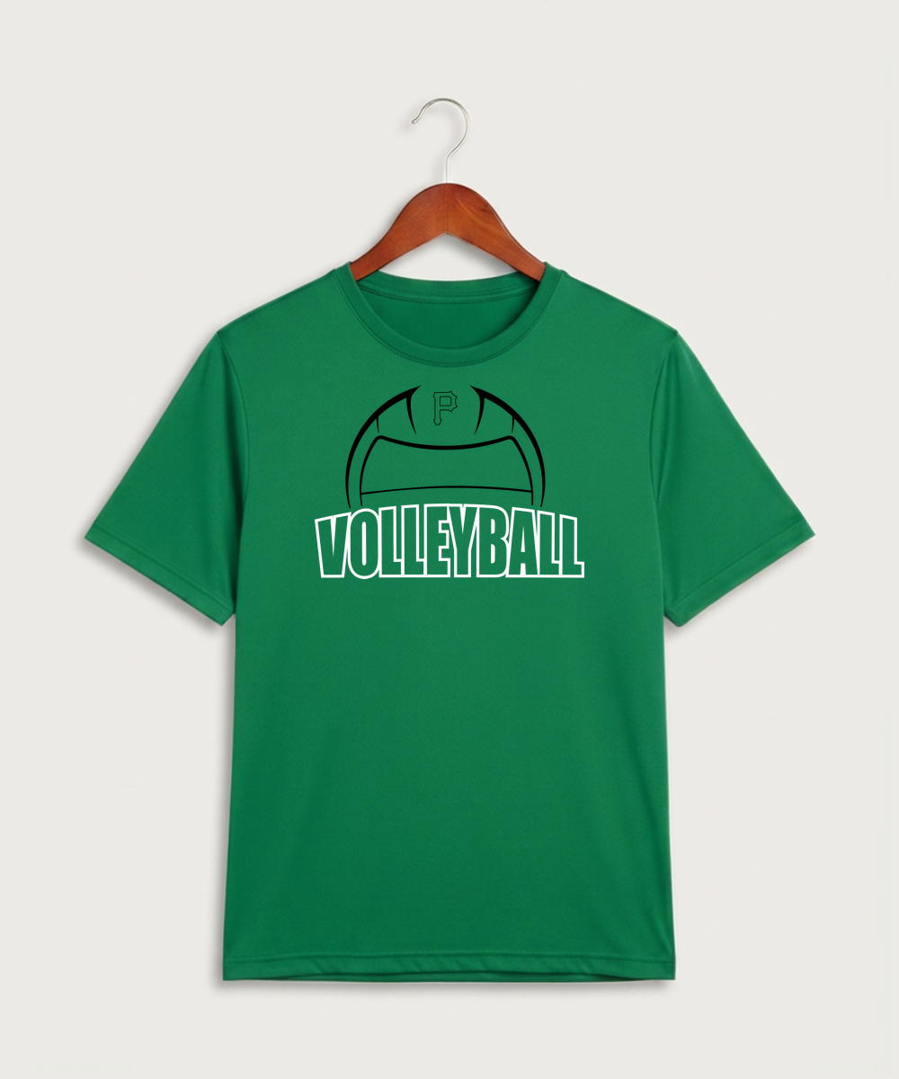 Pipestone Area High School Volleyball (Girls) - Kelly Green Sport-Tek PosiCharge Competitor Tee. ST350