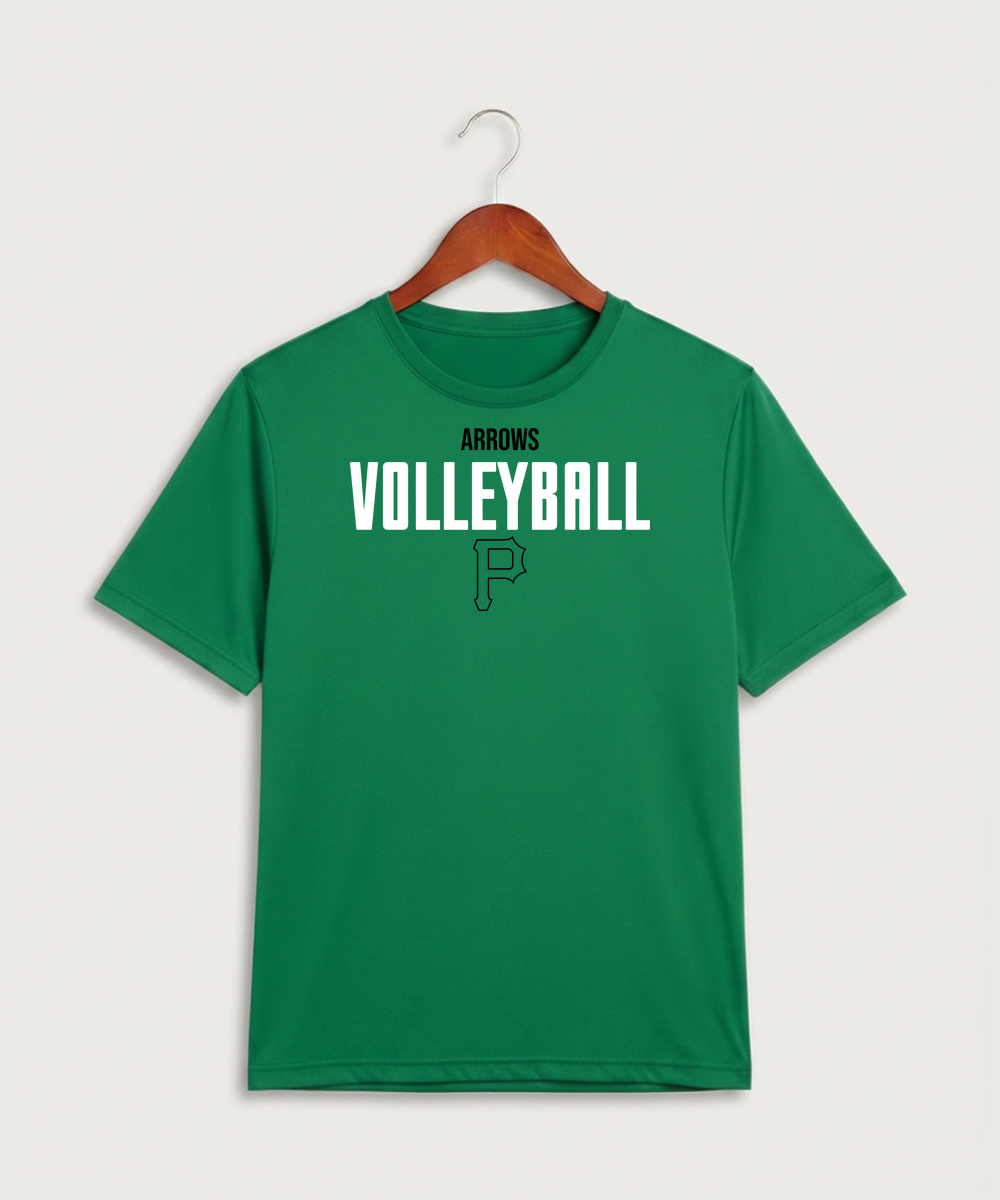 Pipestone Area High School Volleyball (Girls) - Kelly Green Sport-Tek PosiCharge Competitor Tee. ST350