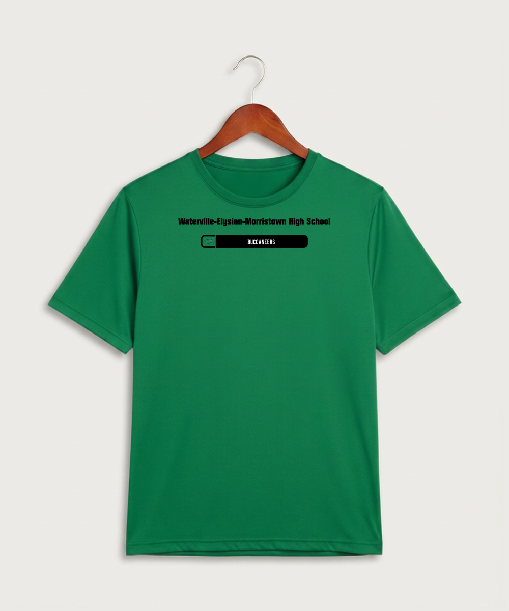 Waterville-Elysian-Morristown High School Football (Boys) - Kelly Green Sport-Tek PosiCharge Competitor Tee. ST350