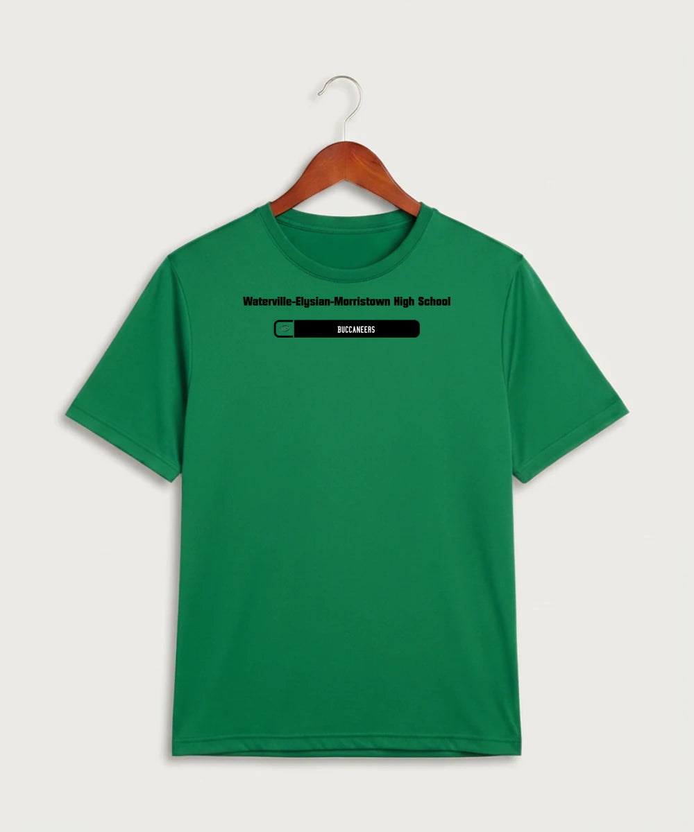 Waterville-Elysian-Morristown High School Football (Boys) - Kelly Green Sport-Tek PosiCharge Competitor Tee. ST350