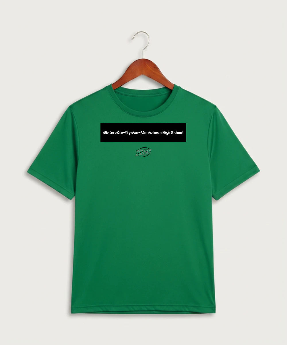 Waterville-Elysian-Morristown High School Football (Boys) - Kelly Green Sport-Tek PosiCharge Competitor Tee. ST350