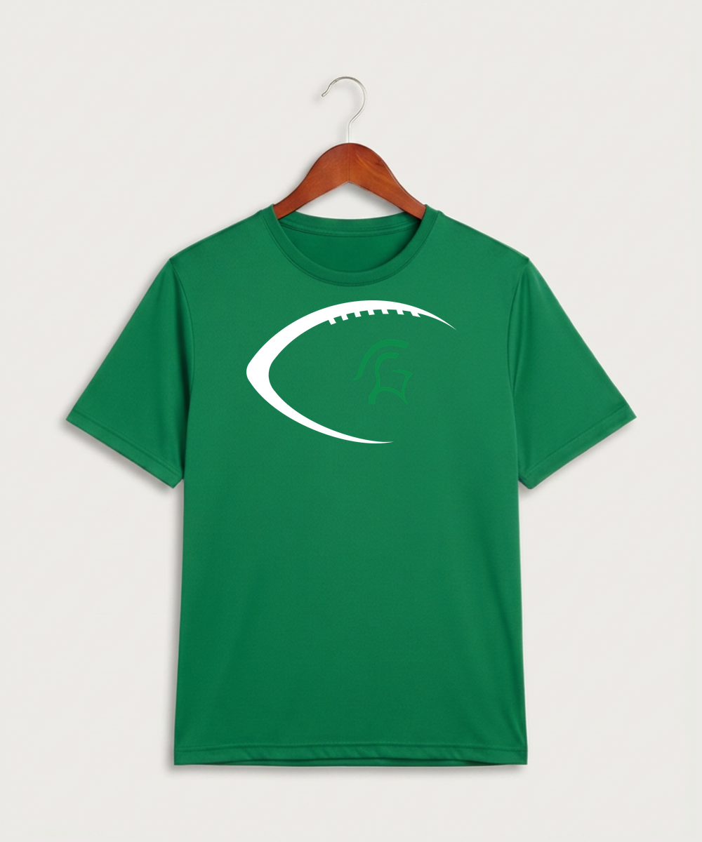 La Crescent High School Football (Boys) - Kelly Green Sport-Tek PosiCharge Competitor Tee. ST350