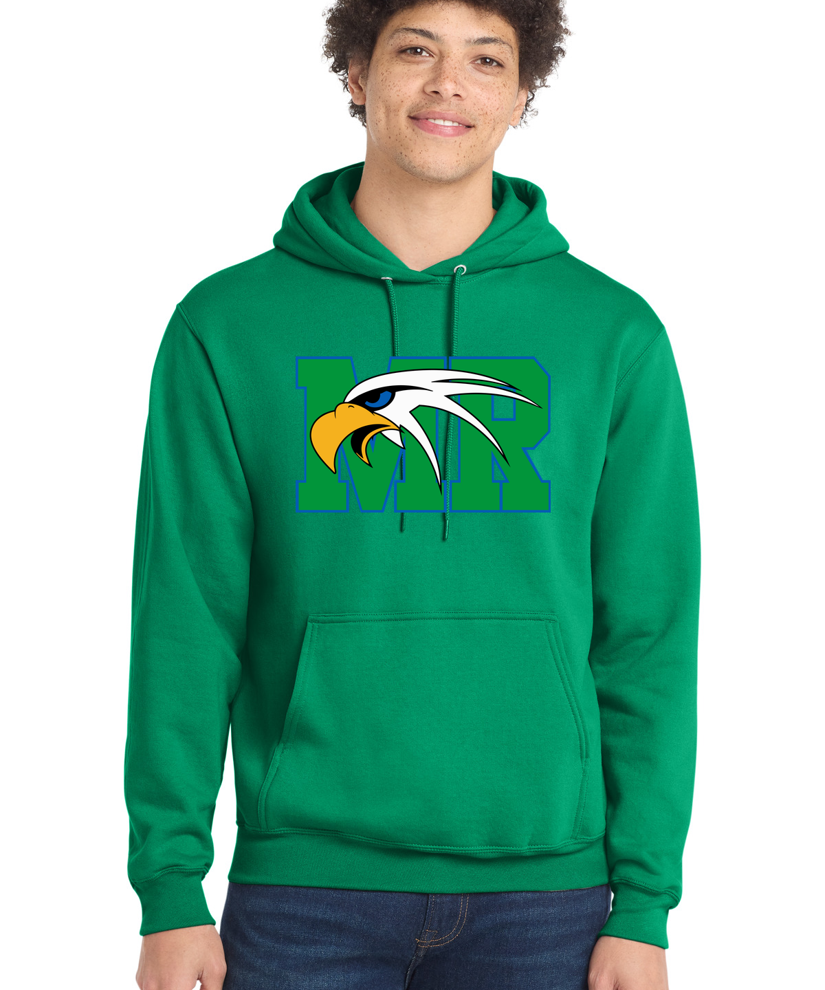 Maple River High School hockey_boys - Kelly Port & Co Core Fleece Pullover Hooded Sweatshirt. PC78H
