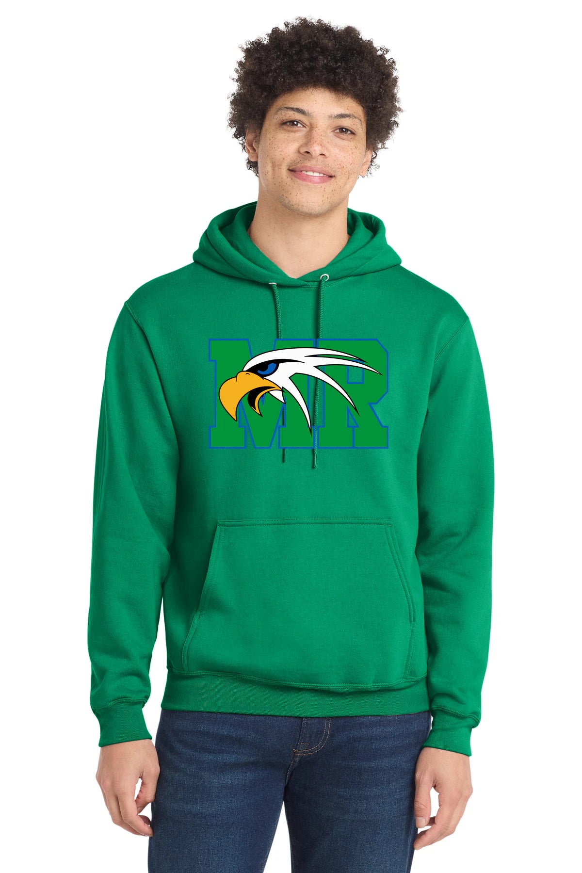 Maple River High School hockey_boys - Kelly Port & Co Core Fleece Pullover Hooded Sweatshirt. PC78H