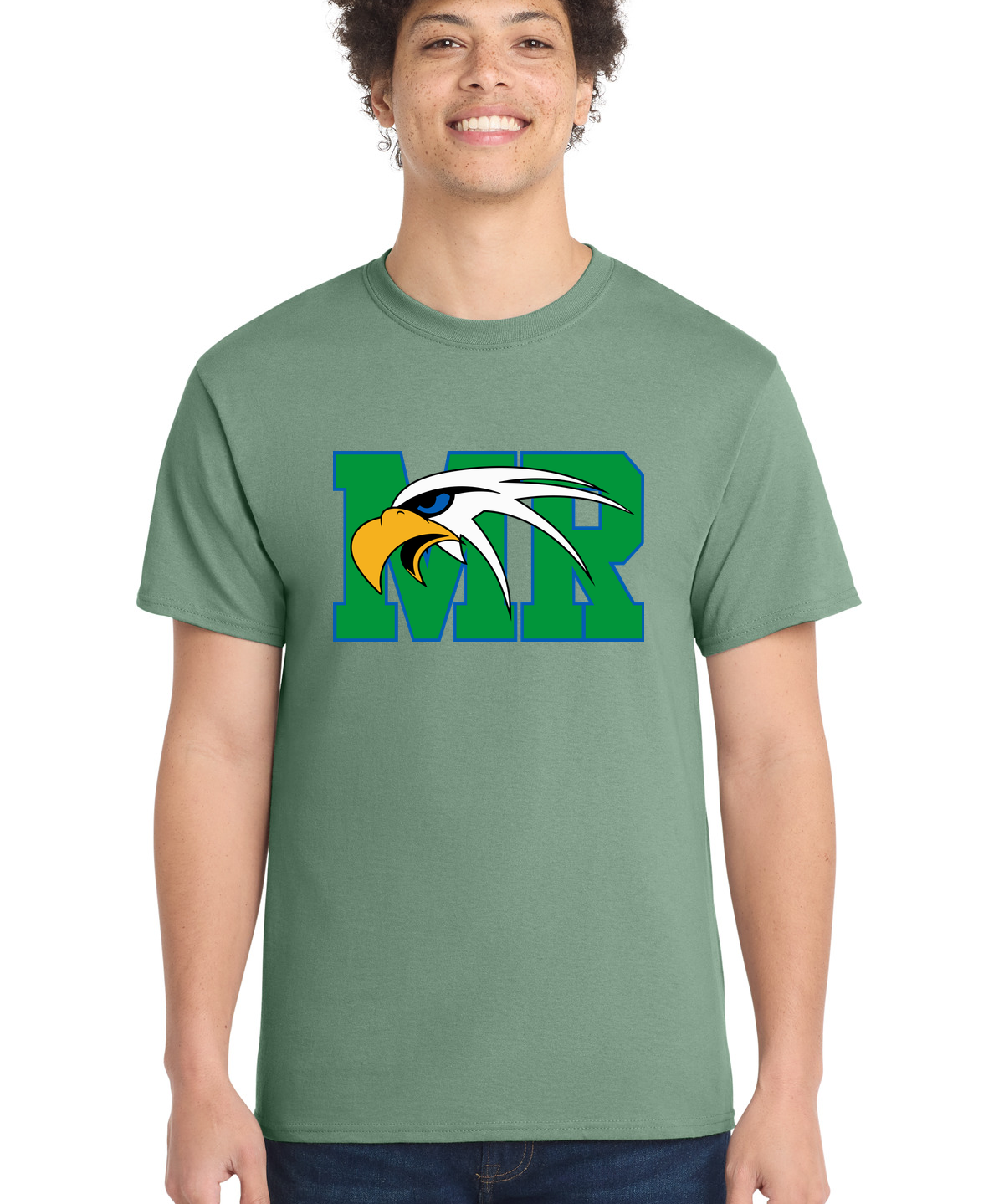 Maple River High School hockey_boys - Laurel Green Port & Co Core Cotton Tee. PC54