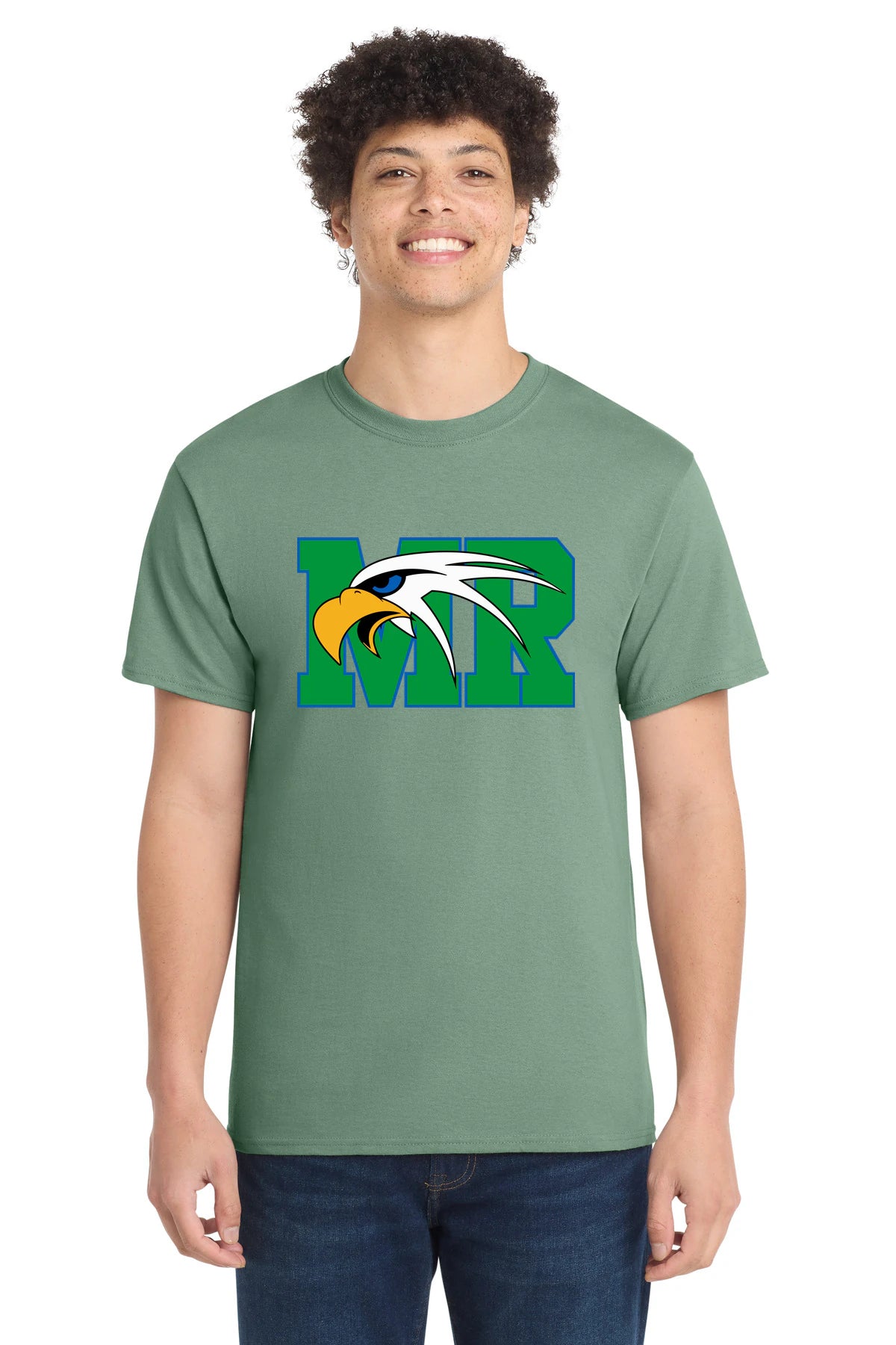 Maple River High School hockey_boys - Laurel Green Port & Co Core Cotton Tee. PC54