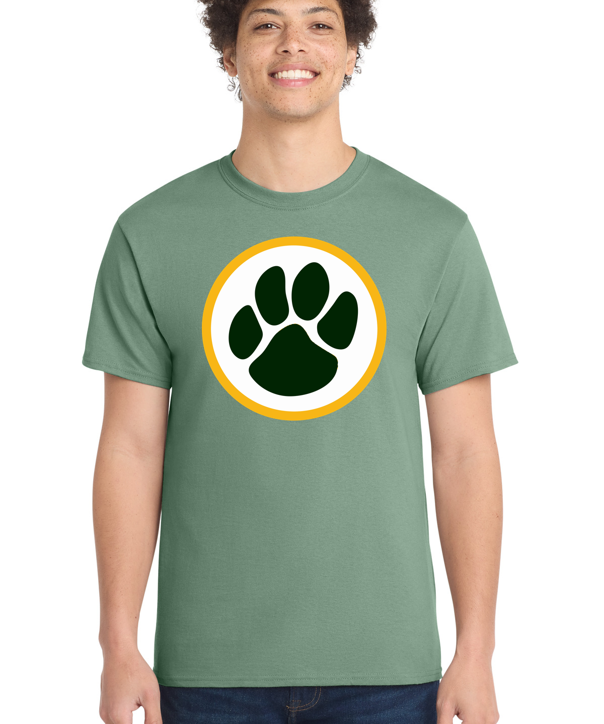 Ashwaubenon High School Football (Boys) - Laurel Green Port & Co Core Cotton Tee. PC54