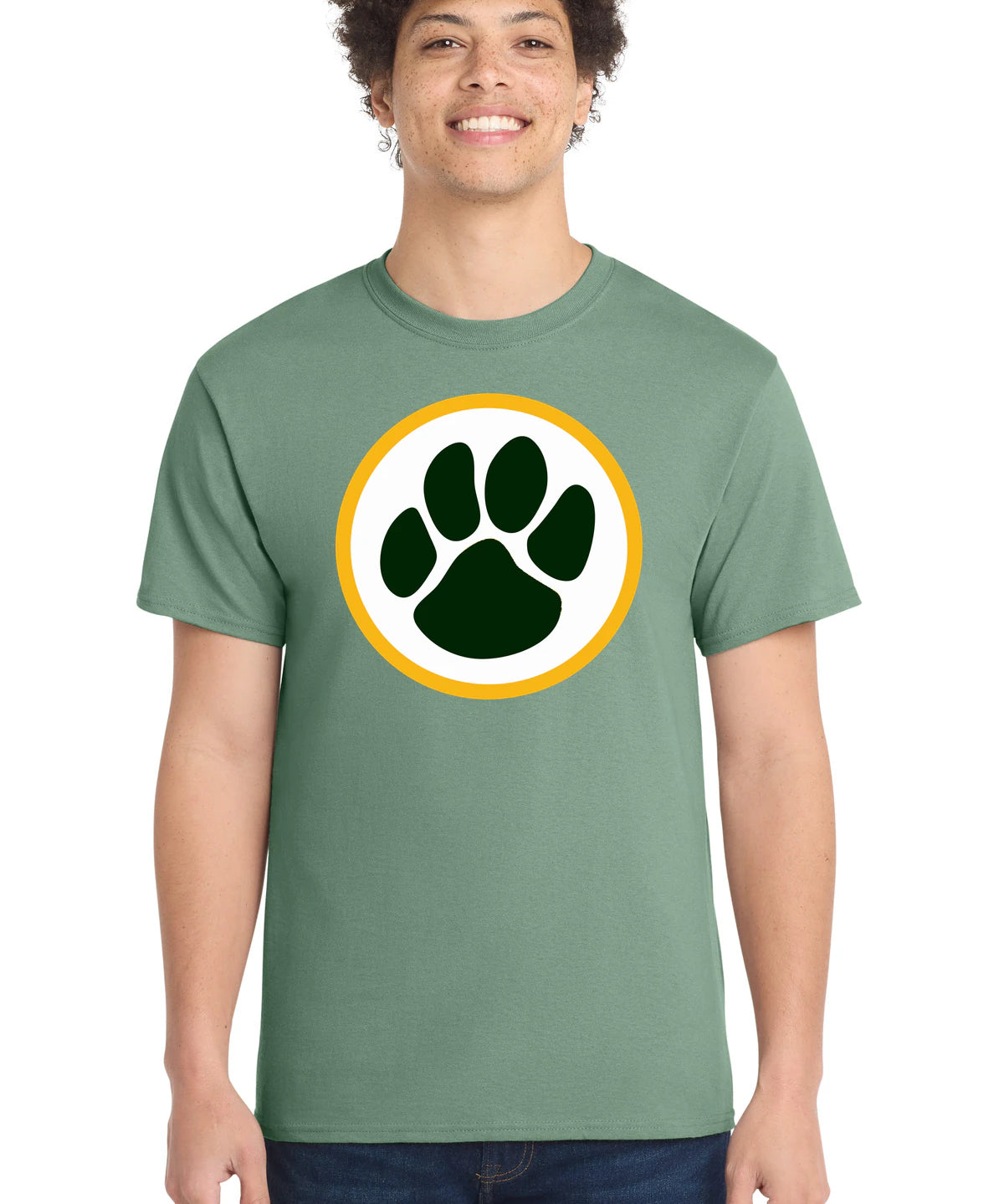 Ashwaubenon High School Football (Boys) - Laurel Green Port & Co Core Cotton Tee. PC54