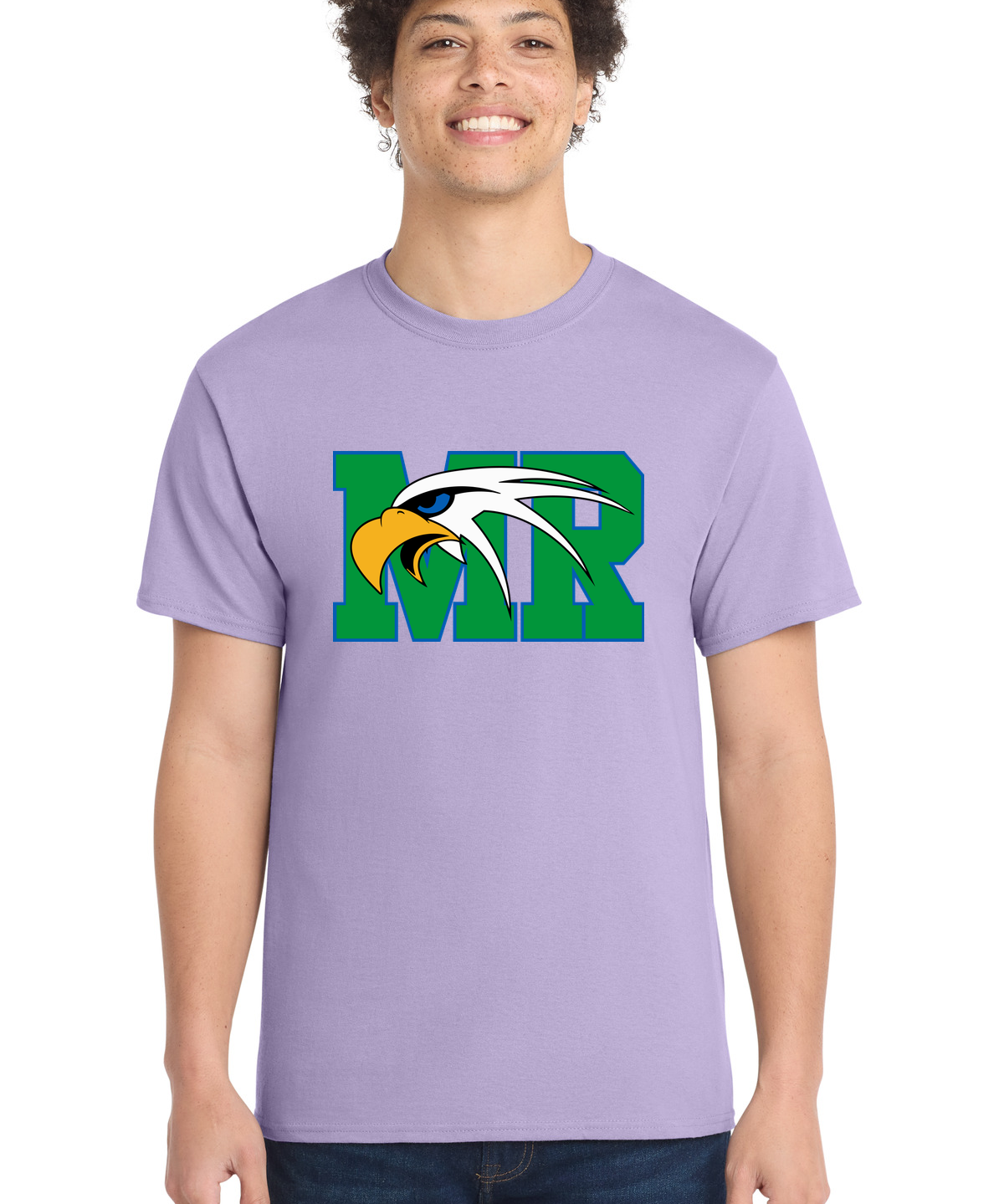 Maple River High School hockey_boys - Lavender Port & Co Core Cotton Tee. PC54