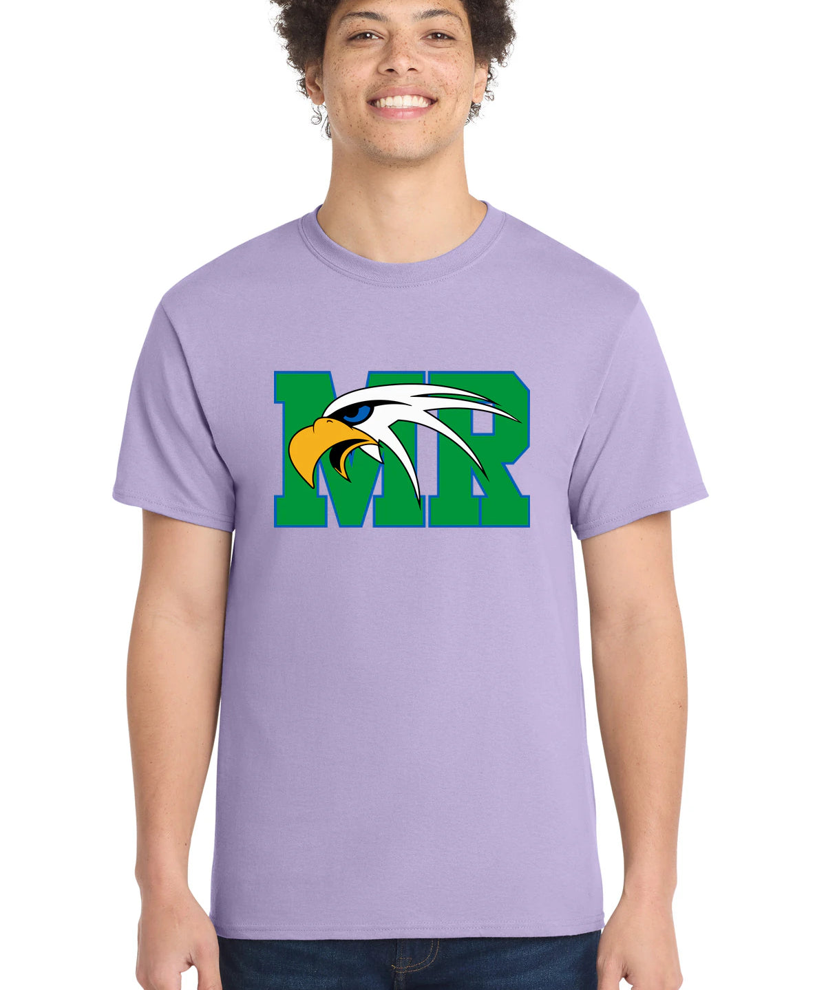 Maple River High School hockey_boys - Lavender Port & Co Core Cotton Tee. PC54