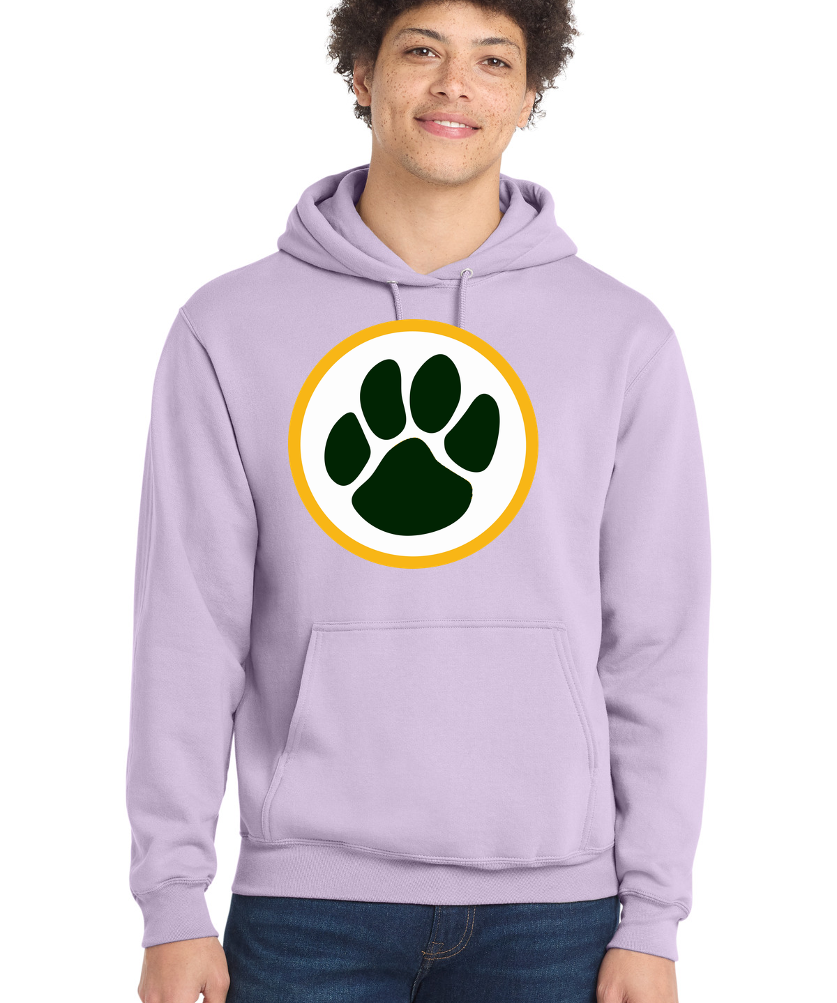 Ashwaubenon High School Football (Boys) - Lavender Port & Co Core Fleece Pullover Hooded Sweatshirt. PC78H