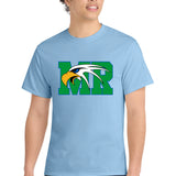 Maple River High School hockey_boys - Light Blue Port & Co Core Cotton Tee. PC54