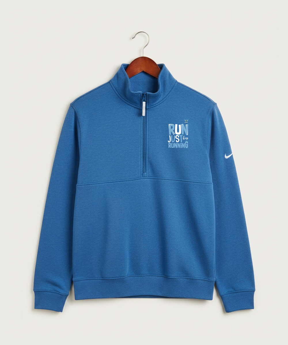 Minnesota Sting Athletics - Light Game Royal Heather Nike Club Fleece Sleeve Swoosh 1/2-Zip NKDX6718