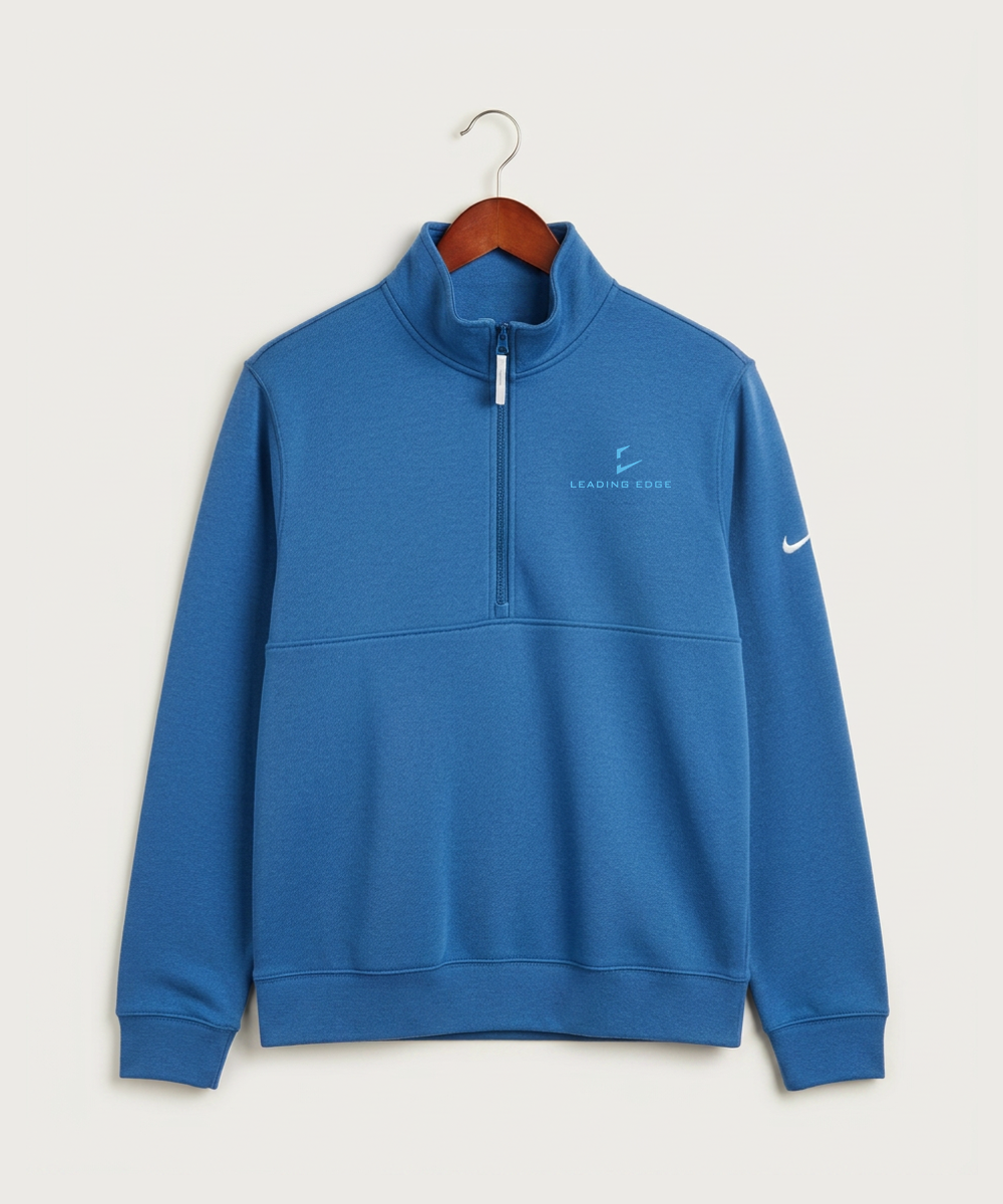 Leading Edge Team Store - Light Game Royal Heather Nike Club Fleece Sleeve Swoosh 1/2-Zip NKDX6718
