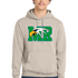 Maple River High School hockey_boys - Light Sand Port & Co Core Fleece Pullover Hooded Sweatshirt. PC78H