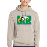 Maple River High School hockey_boys - Light Sand Port & Co Core Fleece Pullover Hooded Sweatshirt. PC78H