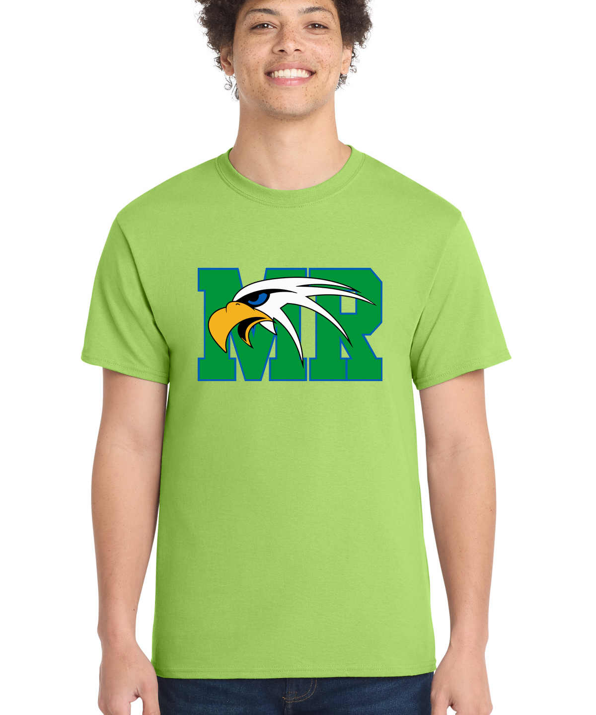 Maple River High School hockey_boys - Lime Port & Co Core Cotton Tee. PC54