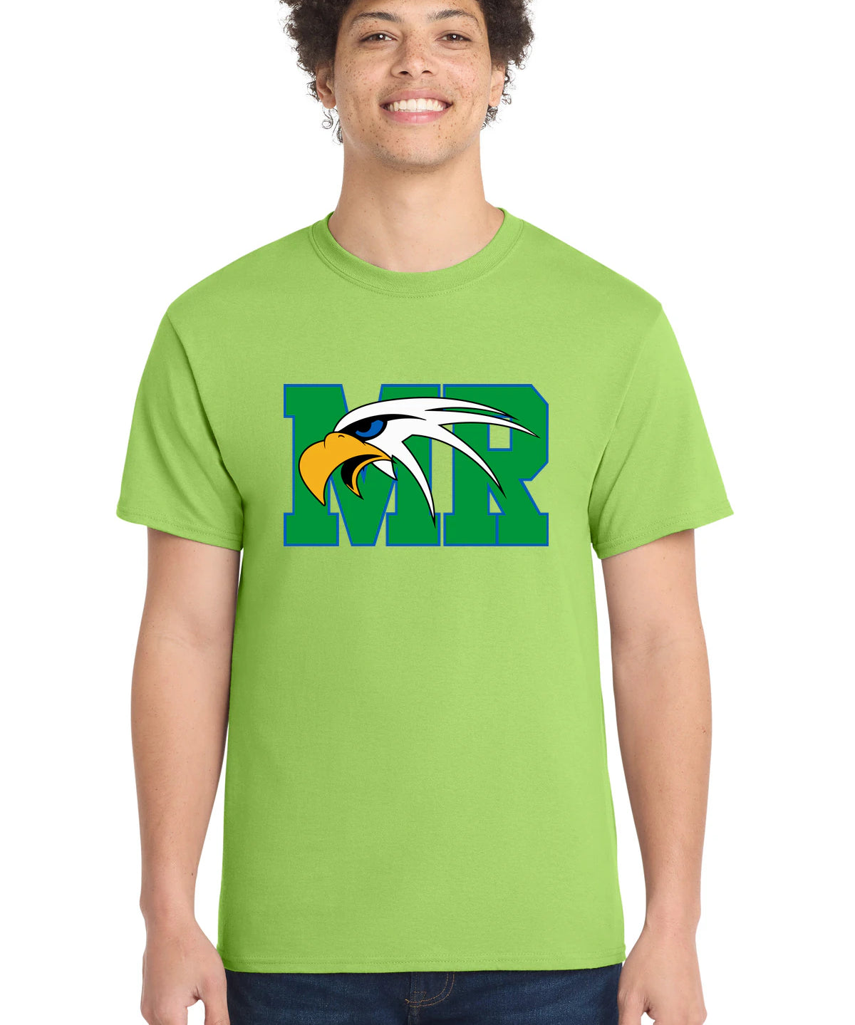Maple River High School hockey_boys - Lime Port & Co Core Cotton Tee. PC54