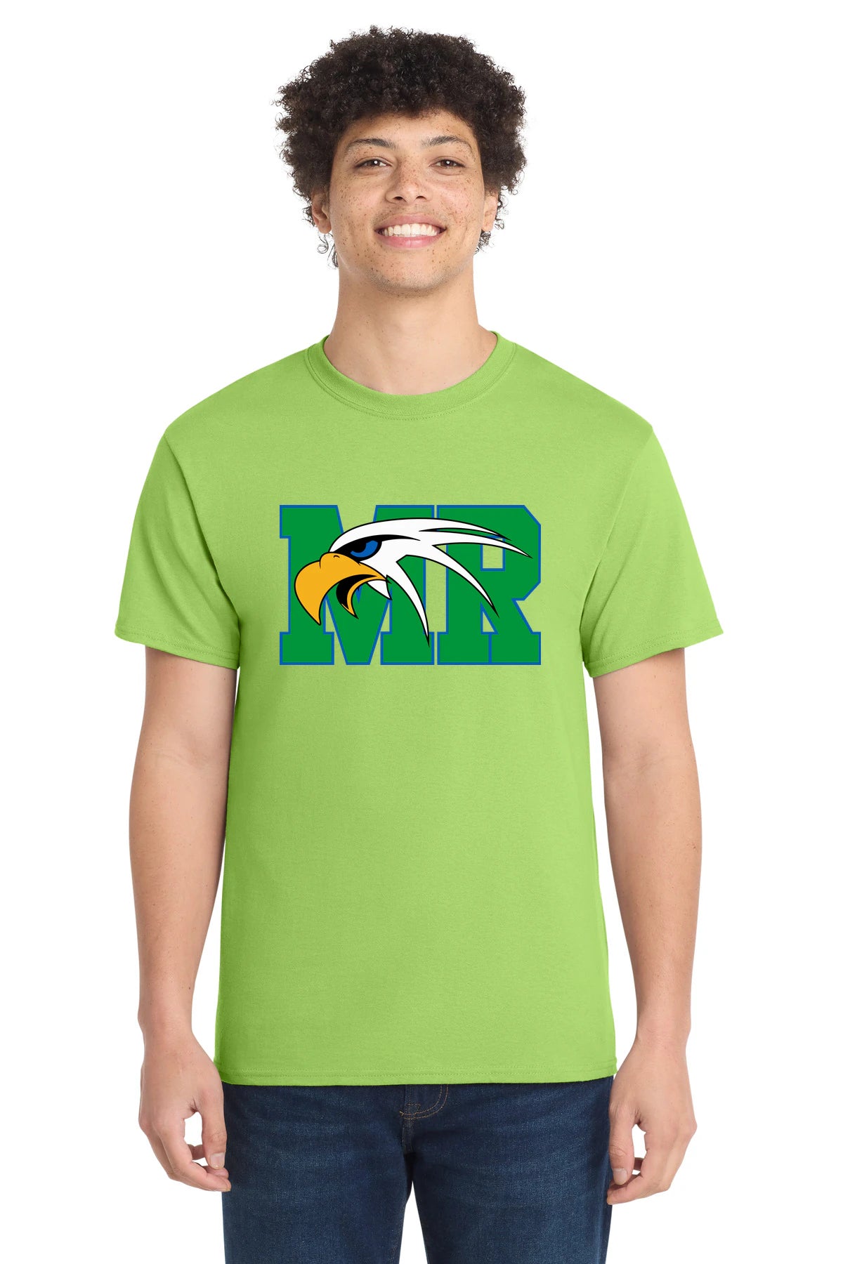 Maple River High School hockey_boys - Lime Port & Co Core Cotton Tee. PC54