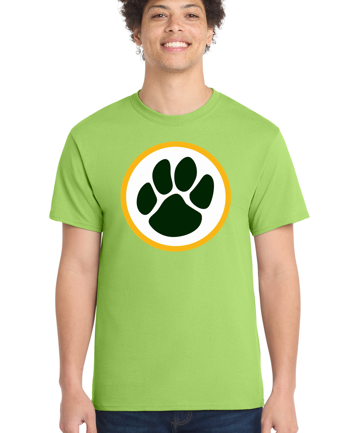 Ashwaubenon High School Football (Boys) - Lime Port & Co Core Cotton Tee. PC54