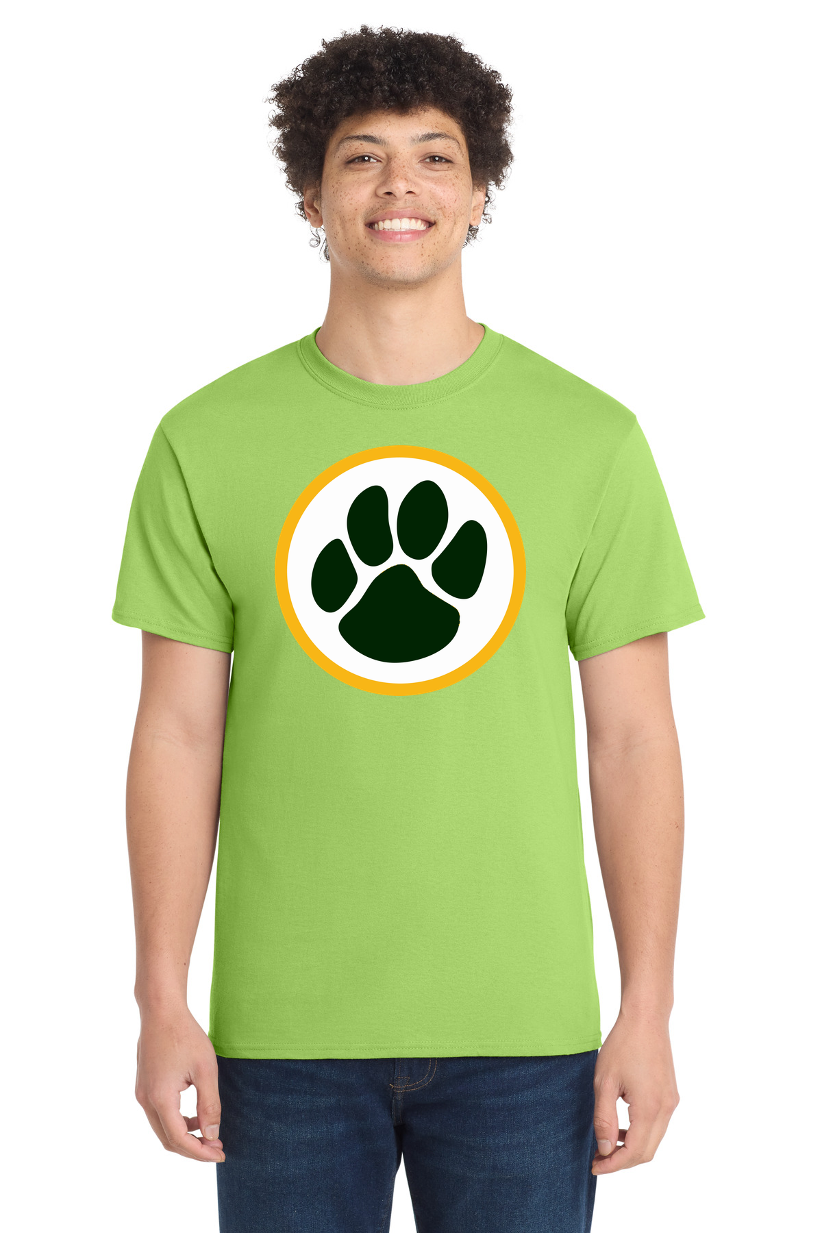 Ashwaubenon High School Football (Boys) - Lime Port & Co Core Cotton Tee. PC54