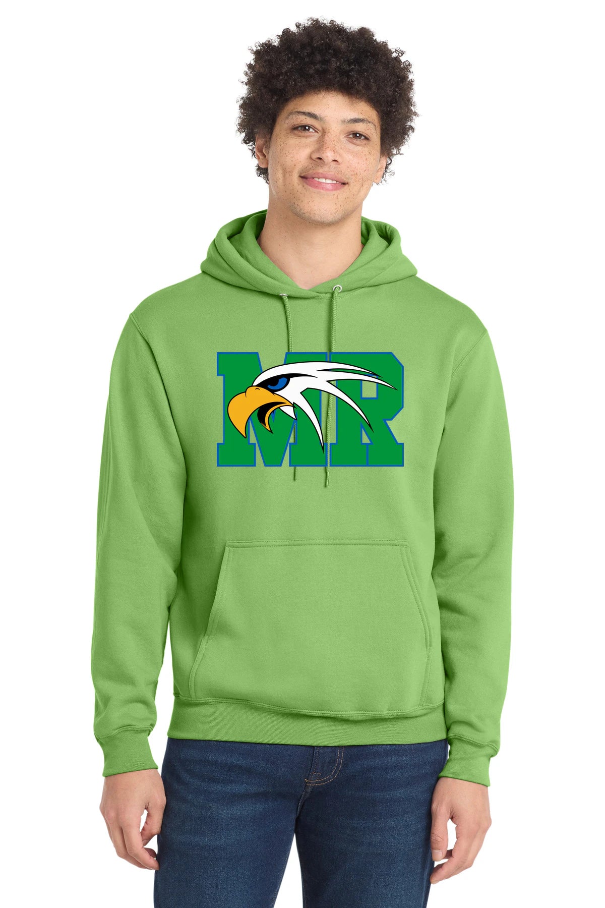 Maple River High School hockey_boys - Lime Port & Co Core Fleece Pullover Hooded Sweatshirt. PC78H