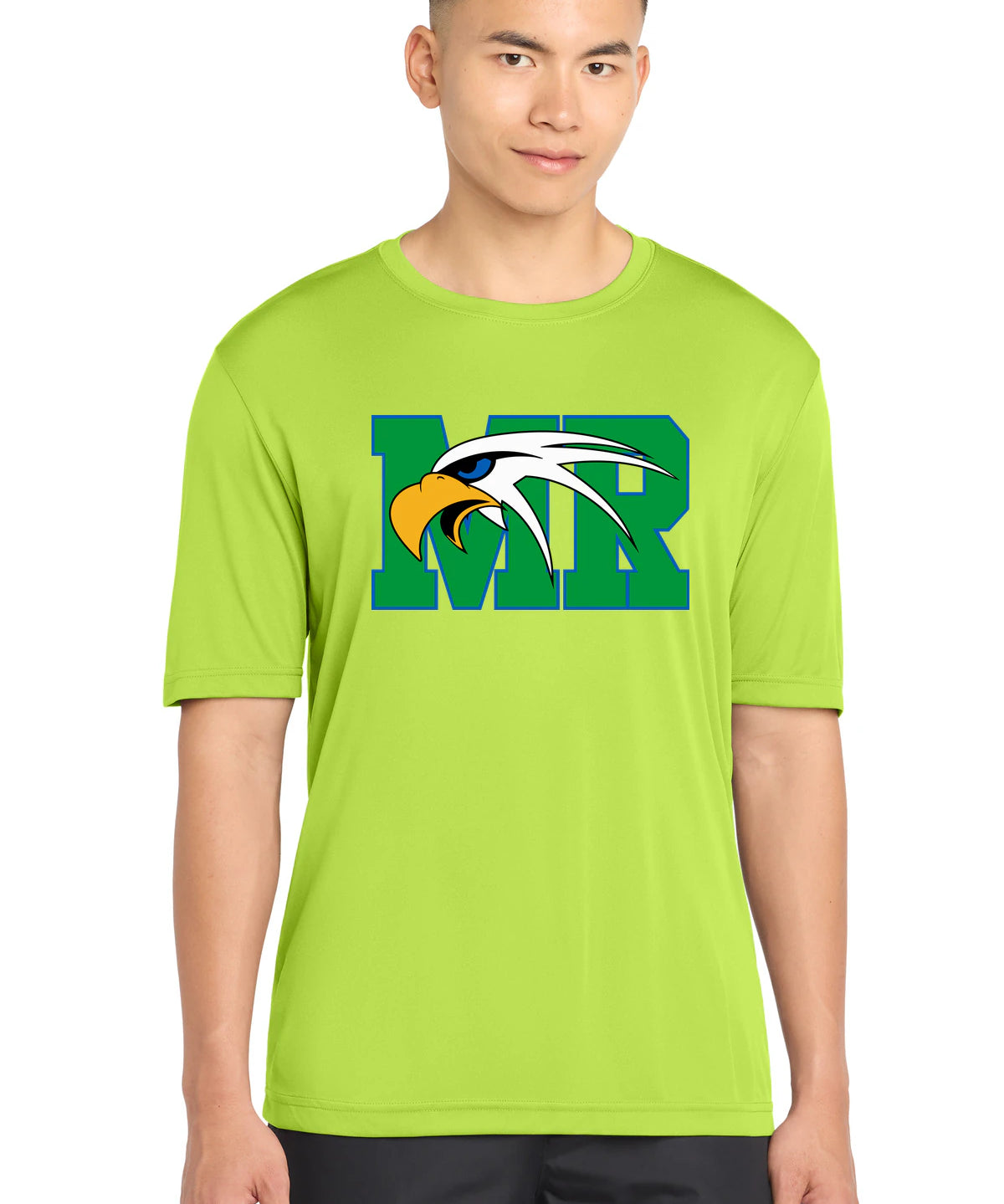 Maple River High School hockey_boys - Lime Shock Sport-Tek PosiCharge Competitor Tee. ST350