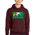 Maple River High School hockey_boys - Maroon Port & Co Core Fleece Pullover Hooded Sweatshirt. PC78H