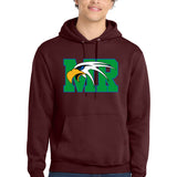 Maple River High School hockey_boys - Maroon Port & Co Core Fleece Pullover Hooded Sweatshirt. PC78H