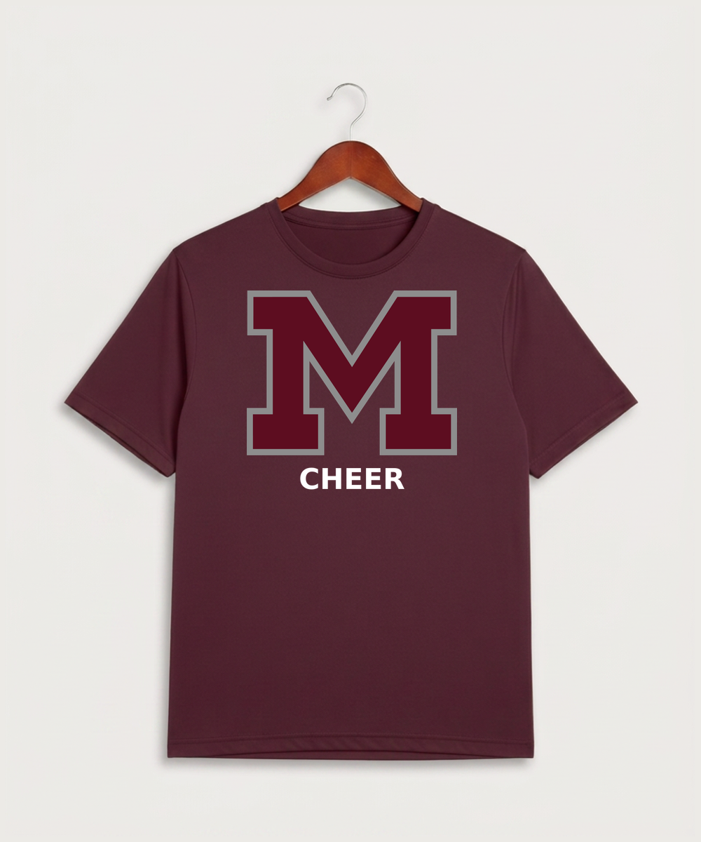 Moline Cheer general - Maroon Sport-Tek PosiCharge Competitor Tee. ST350