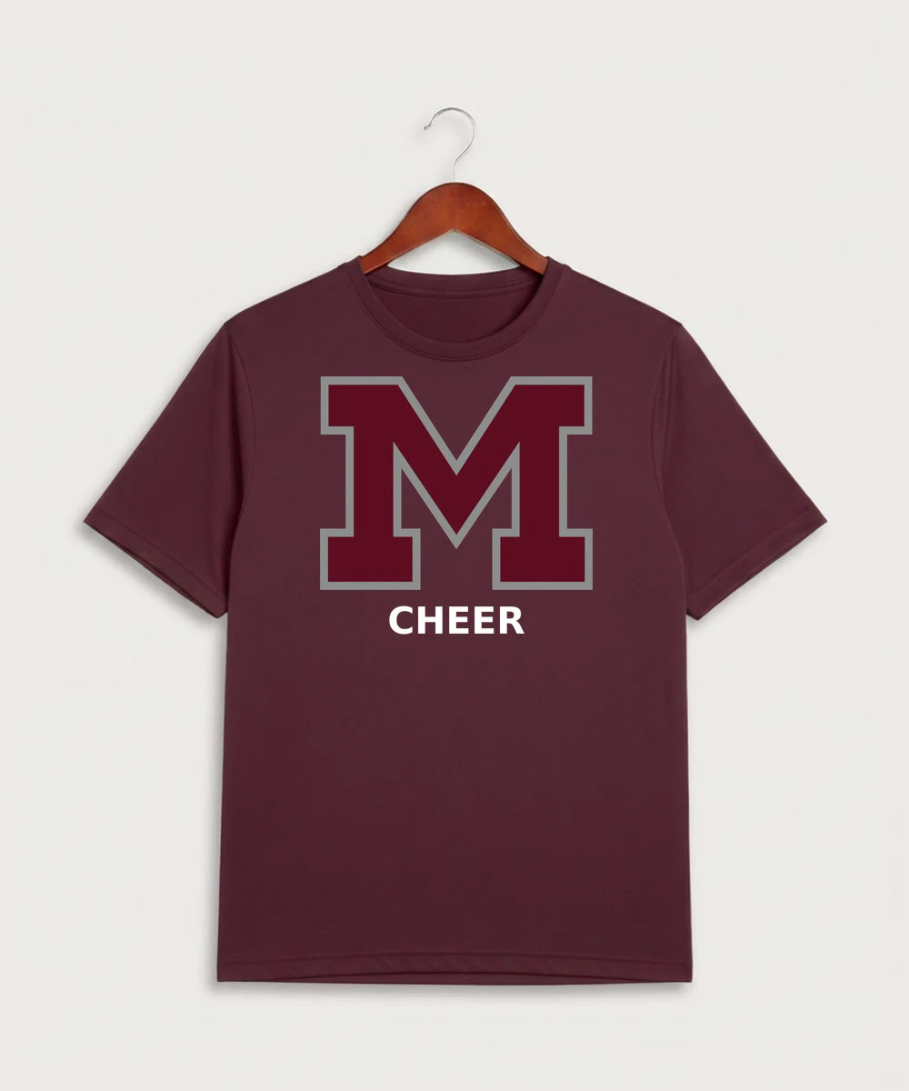 Moline Cheer general - Maroon Sport-Tek PosiCharge Competitor Tee. ST350